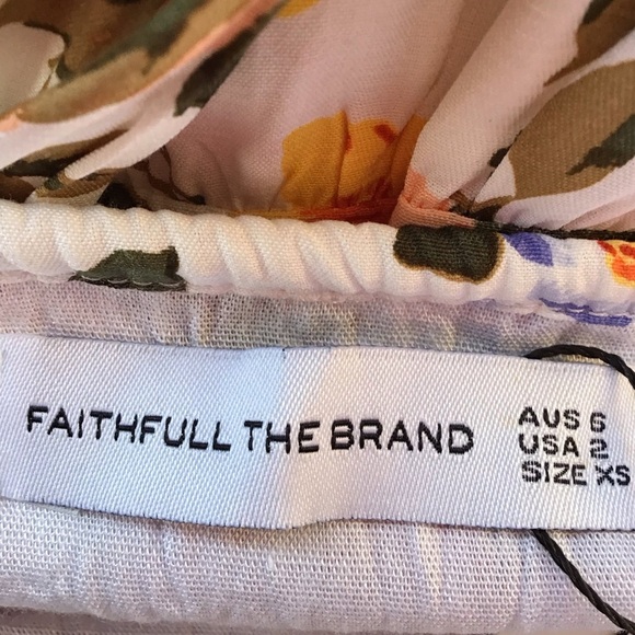 Faithful The Brand Corvina Midi Dress Teatro Floral Print NEW - Picture 8 of 11